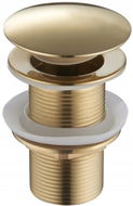 Mexen round click-clack drain, gold - 79910-50