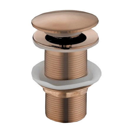 Mexen small round click-clack plug, Rose gold - 79910-60