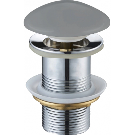 Mexen click-clack stopper round, light gray ceramic matte - 79910-61