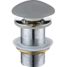 Mexen click-clack stopper round, light gray ceramic matte - 79910-61