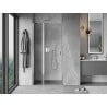 Mexen Mist 90 cm Hinged Shower Door, Transparent, Chrome - 8A4-090-000-01-00