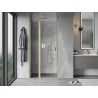 Mexen Mist 110 cm pivot shower door, transparent, brushed gold - 8A4-110-000-55-00