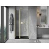 Mexen Mist 110 cm pivot shower door, transparent, brushed gold - 8A4-110-000-55-00
