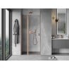 Mexen Mist 90 cm Pivot Shower Door, Transparent, Brushed Copper - 8A4-090-000-65-00