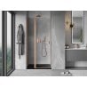 Mexen Mist 90 cm Pivot Shower Door, Transparent, Brushed Copper - 8A4-090-000-65-00