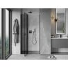Mexen Mist left-hinged shower door 80 cm, black frame, black - 8A4-080-000-70-70-L