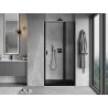 Mexen Mist right hinged shower door 75 cm, black frame, black - 8A4-075-000-70-70-P
