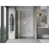 Mexen Mist 120 cm Pivot Shower Door, Transparent, Gold - 8A4-120-001-50-00