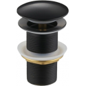 Mexen round click-clack stopper, black - 79910-70