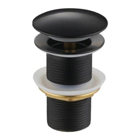 Mexen round click-clack drain plug, black - 79910-70
