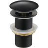 Mexen round click-clack drain plug, black - 79910-70