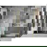 Mexen Mist hinged shower doors 130 cm, transparent, gold - 8A4-130-001-50-00