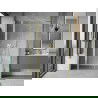 Mexen Mist hinged shower door 160 cm, transparent, gold - 8A4-160-001-50-00