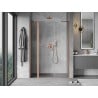 Mexen Mist pivot shower door 120 cm, transparent, brushed copper - 8A4-120-001-65-00