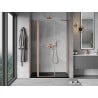 Mexen Mist pivot shower door 120 cm, transparent, brushed copper - 8A4-120-001-65-00