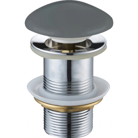 Mexen small round click-clack plug, Dark grey matt - 79910-71