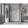 Mexen Mist L shower door swing 145 cm, transparent, brushed gold - 8A4L-145-001-55-00
