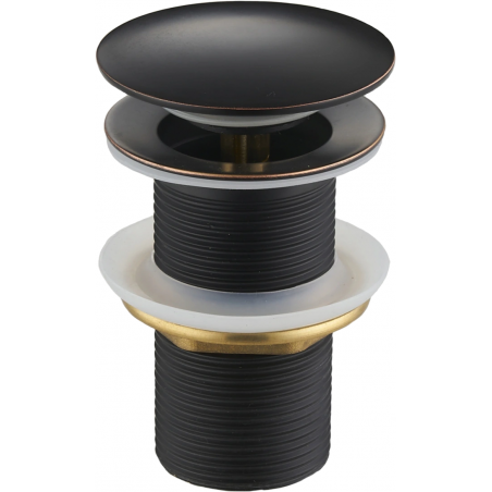 Mexen Click-Clack Waste Round, Antique Black - 79910-79