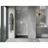 Mexen Mist-H left hinged shower door 110 cm, transparent, brushed gold - 8A5-110-000-55-00-L