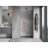 Mexen Mist-H right hinged shower door 120 cm, transparent, brushed copper - 8A5-120-000-65-00-P