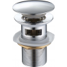 Mexen round click-clack drain with overflow, chrome - 79920-00
