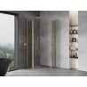 Mexen Mist L semi-circular shower cabin with hinged door 80 x 80 cm, transparent, gold - 8A32L-080-080-50-00