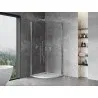 Mexen Mist semi-circular shower cabin with hinged door 90 x 90 cm, transparent, chrome - 8A31-090-090-01-00