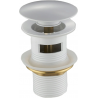Mexen round click-clack plug with overflow, White - 79920-20