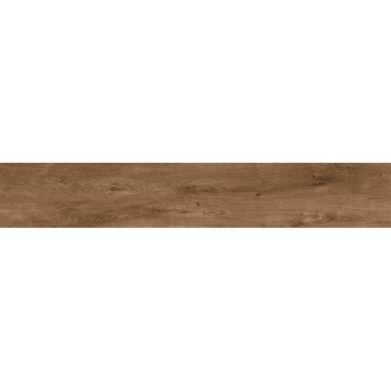 Mexen Avocado Brown glazed rectified stoneware tile, wood-like floor-wall 120 x 20 cm, matte - TL601-120-020-02