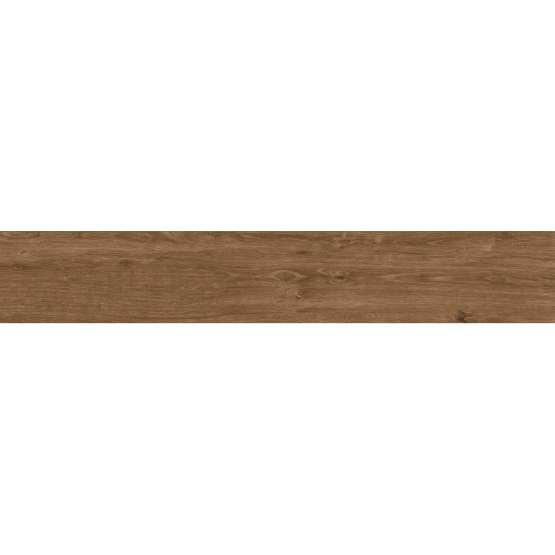 Mexen Avocado Brown glazed rectified stoneware tile, wood-like floor-wall 120 x 20 cm, matte - TL601-120-020-02