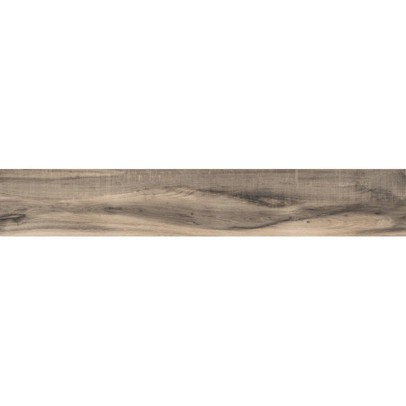 Mexen Indica Black Glazed Rectified Gres, Wood-like Floor and Wall Tile 120 x 20 cm, Matte - TL604-120-020-01