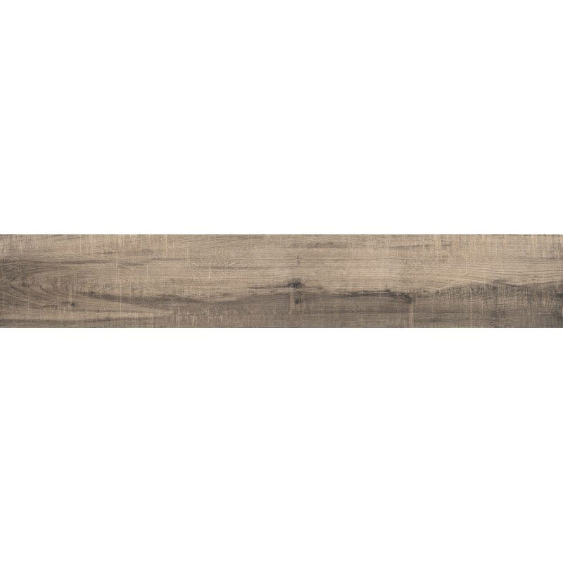 Mexen Indica Black Glazed Rectified Porcelain G1, Wood-Like Floor-Wall Tile 120 x 20 cm, Matte - TL604-120-020-01