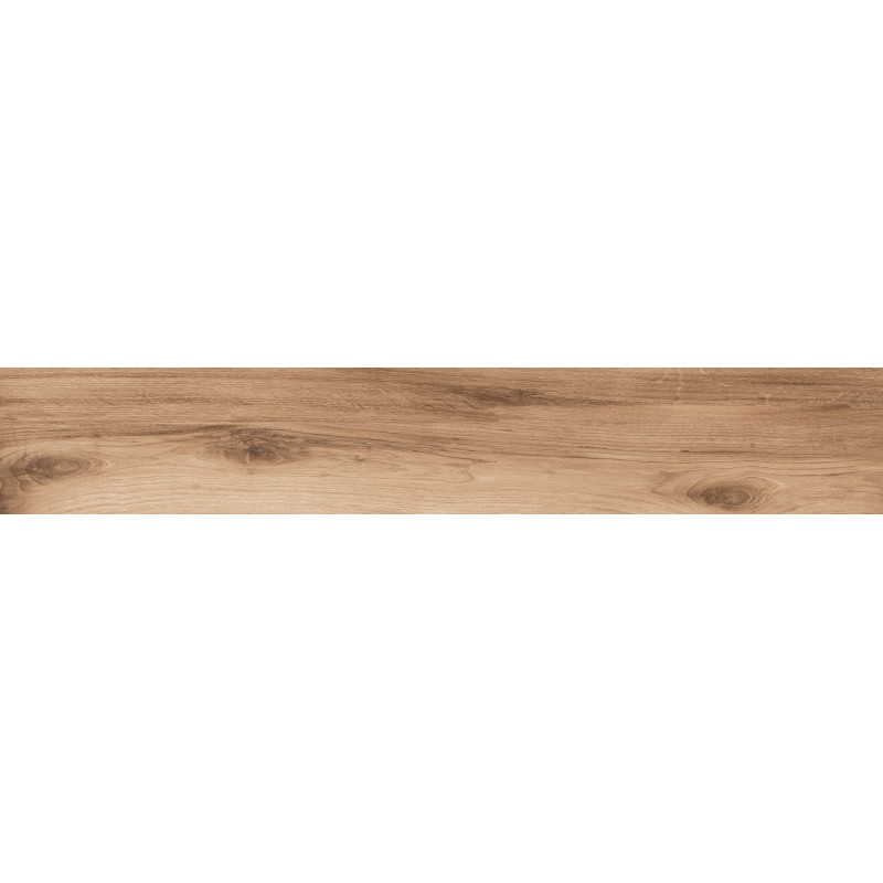 Mexen Indica Brown glazed rectified gres tile, wood-like floor-wall tile 120 x 20 cm, matte - TL604-120-020-02