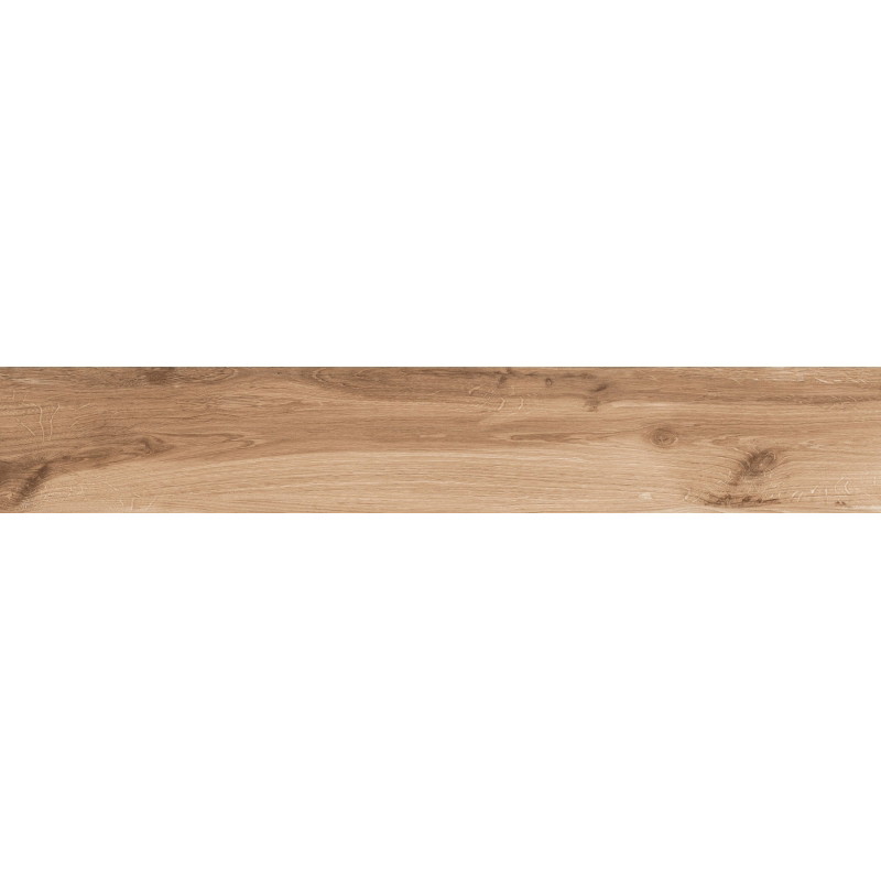 Mexen Indica Brown glazed rectified gres tile, wood-like floor-wall tile 120 x 20 cm, matte - TL604-120-020-02