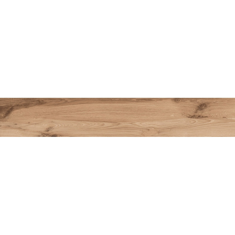 Mexen Indica Brown glazed rectified gres tile, wood-like floor-wall tile 120 x 20 cm, matte - TL604-120-020-02