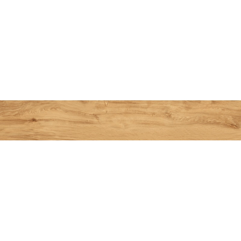 Mexen Liston Honey Glazed Rectified Porcelain Tile G1, Wood-like Floor and Wall Tile 120 x 20 cm, Matte - TL607-120-020-02