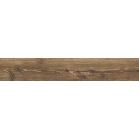 Mexen Lumiere Nogal glazed rectified porcelain tile G1, wood-like floor and wall tile 120 x 20 cm, matte - TL608-120-020-02