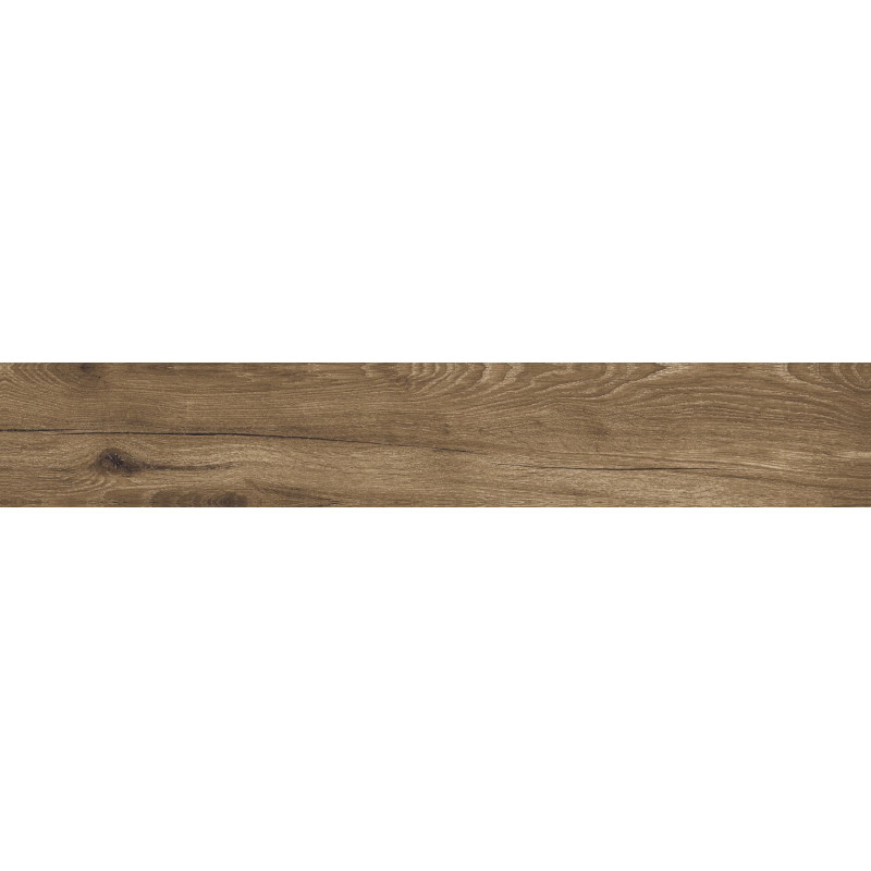 Mexen Lumiere Nogal glazed rectified porcelain tile G1, wood-like floor and wall tile 120 x 20 cm, matte - TL608-120-020-02