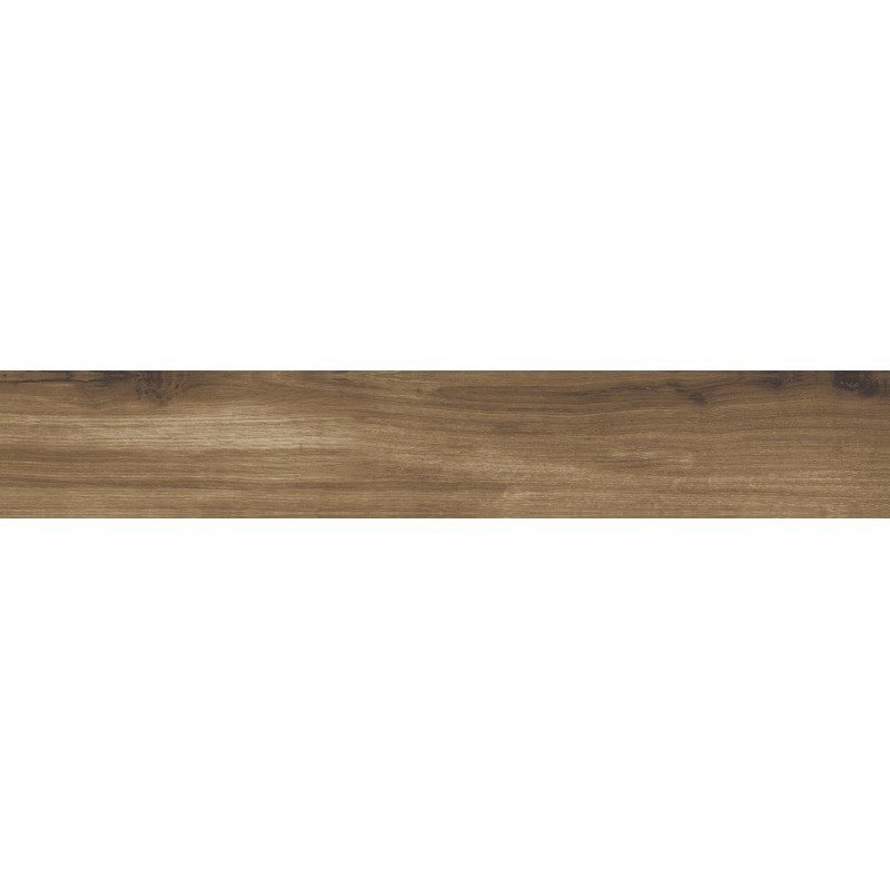 Mexen Lumiere Walnut glazed rectified stoneware, wood-like floor-wall tile 120 x 20 cm, matte - TL608-120-020-02