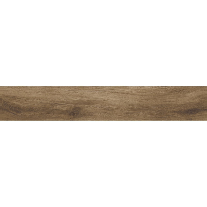 Mexen Lumiere Nogal glazed rectified porcelain tile G1, wood-like floor and wall tile 120 x 20 cm, matte - TL608-120-020-02
