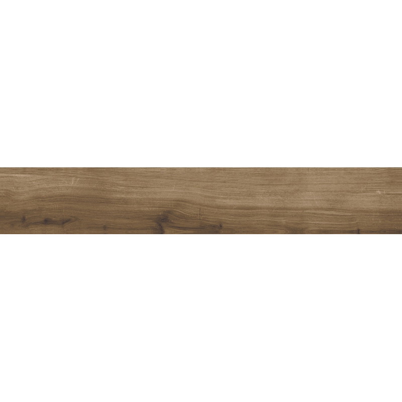 Mexen Lumiere Nogal glazed rectified porcelain tile G1, wood-like floor and wall tile 120 x 20 cm, matte - TL608-120-020-02