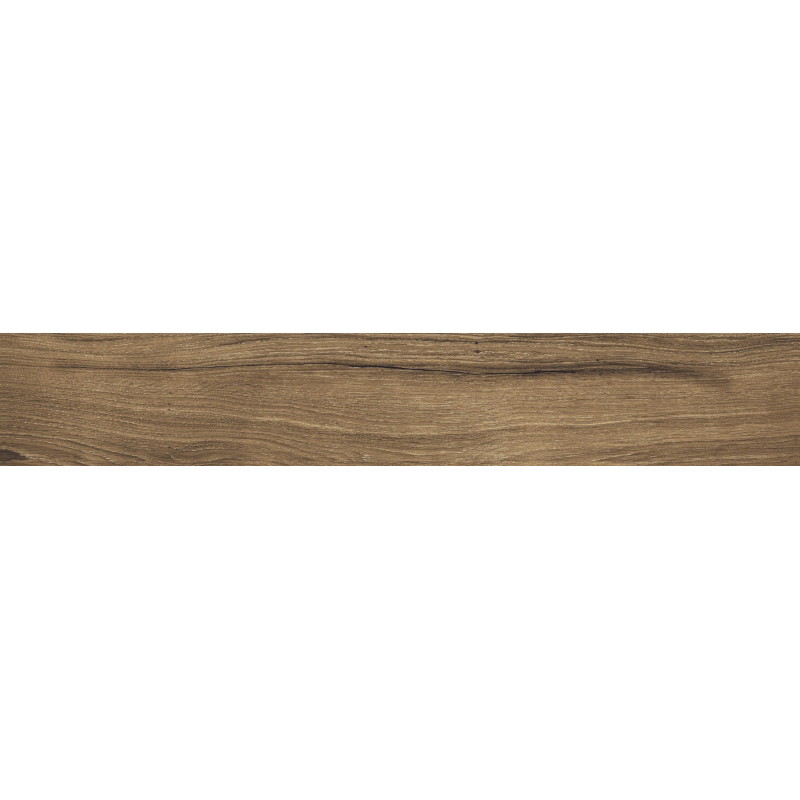Mexen Lumiere Nogal glazed rectified porcelain tile G1, wood-like floor and wall tile 120 x 20 cm, matte - TL608-120-020-02
