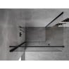 Mexen Mist-B hinged shower cabin 75 x 90 cm, transparent, black - 8A2T-075-090-70-00