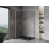 Mexen Mist-B hinged shower enclosure 70 x 85 cm, transparent, brushed copper - 8A2T-070-085-65-00