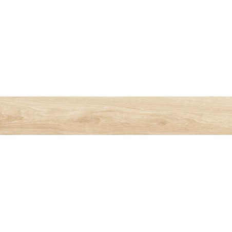 Mexen Meranti Ivory glazed rectified porcelain tile G1, wood-like floor-wall tile 120 x 20 cm, matte - TL609-120-020-00