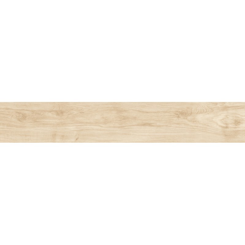 Mexen Meranti Ivory glazed rectified porcelain tile G1, wood-like floor-wall tile 120 x 20 cm, matte - TL609-120-020-00