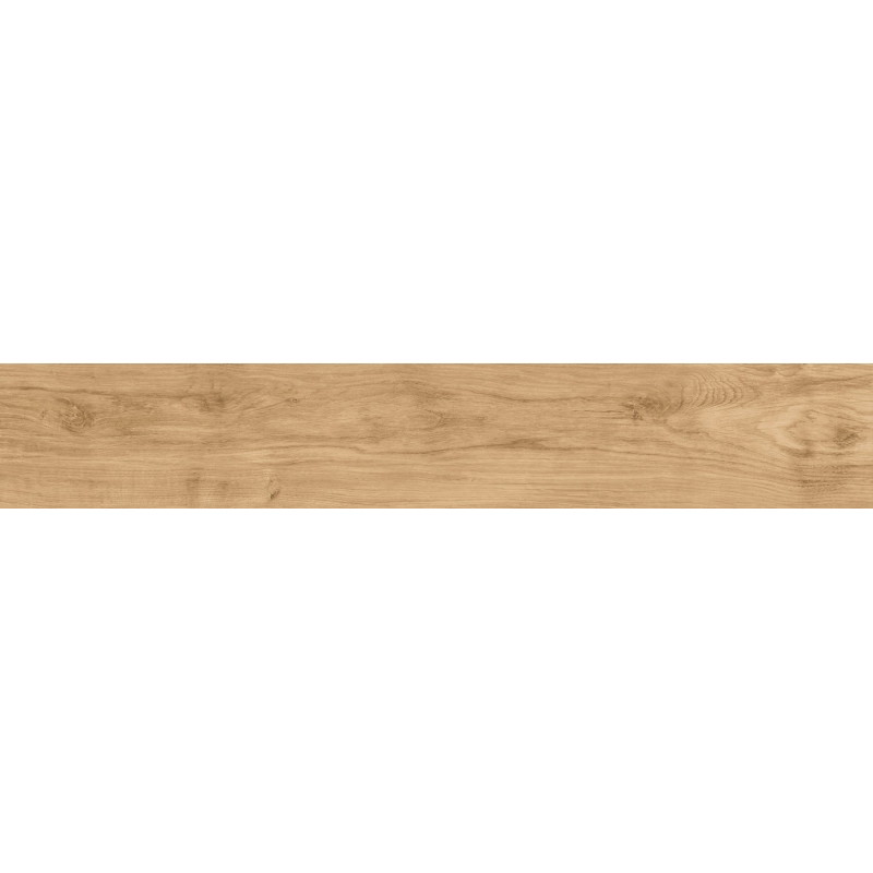 Mexen Meranti Glazed Rect. Miele Porcelain Tile G1, Wood-like Floor-Wall Tile 120 x 20 cm, Matte - TL609-120-020-05