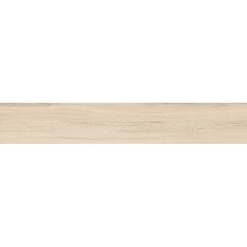 Mexen Hirera Avorio glazed rectified porcelain stoneware tile, wood-like floor-wall 120 x 20 cm, matte - TL611-120-020-00