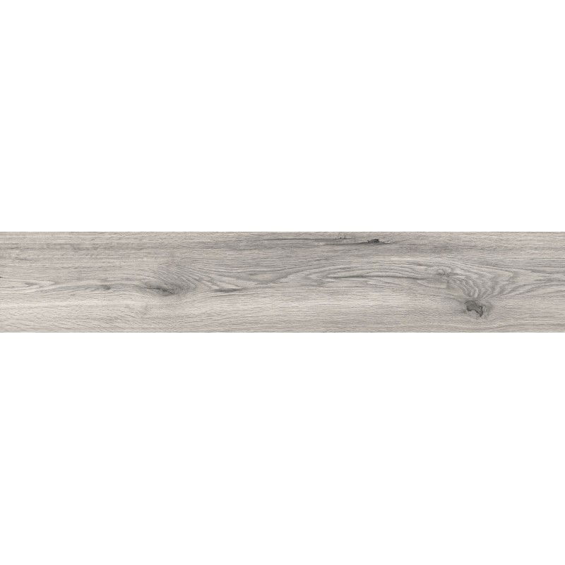 Mexen Hirera Grey glazed rectified gres, wood-like floor-wall tile 120 x 20 cm, matte - TL611-120-020-03