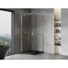 Mexen Mist-B pivot shower cabin 85 x 85 cm, transparent, gold - 8A2T-085-085-50-00